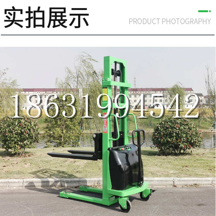 敦煌市电动叉车堆高车液压铲车电瓶1吨2吨站驾步行式小型全自动叉车